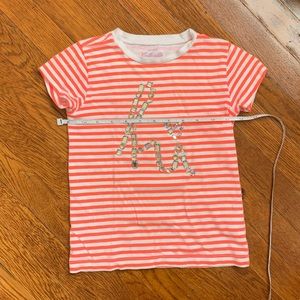 J.Crew Crewcuts Size 4-5 “hi” stripe t-shirt